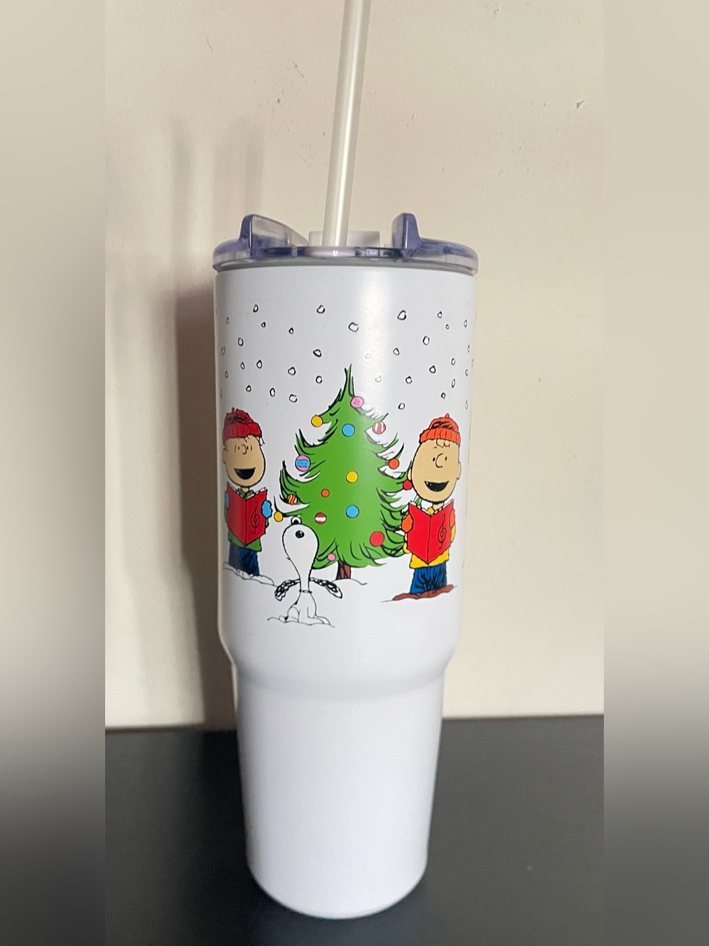 ZRIKE Peanuts Stainless Steel Christmas Holiday Tumbler